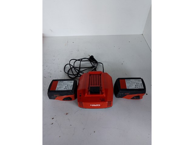 Accupakket | 2x4,0ah/22v accu 1x lader, hilti, 2021 - afbeelding 2 van  8