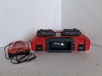 Accupakket 2x4,0ah/22v accu 1x lader hilti hilti, accupakket 2x5,2ah/22v, bouwjaar 2022 - afbeelding 1 van  7