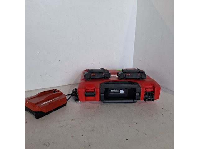 Accupakket 2x4,0ah/22v accu 1x lader hilti hilti, bouwjaar 2022 - afbeelding 1 van  5