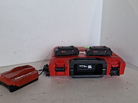 Accupakket 2x4,0ah/22v accu 1x lader hilti hilti, bouwjaar 2022 - afbeelding 1 van  5