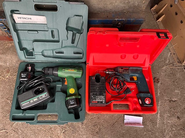 Accuschroefmachine + koffer (2x) - afbeelding 1 van  3