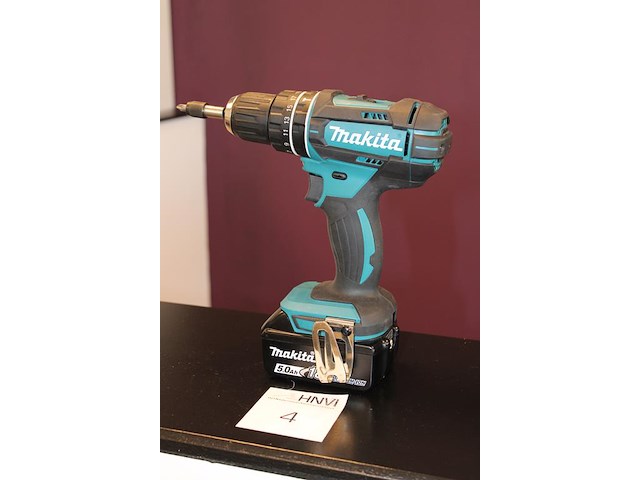 Accuschroefmachine makita dhp482 met 5.0ah 18v accu. - afbeelding 2 van  2