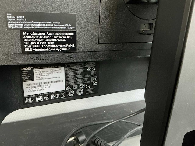 Acer - b227q - monitor - afbeelding 4 van  12
