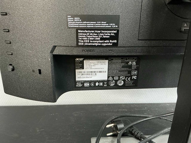 Acer - b227q - monitor - afbeelding 12 van  12
