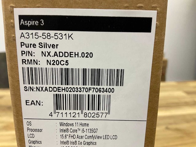 Acer aspire 3 laptop - afbeelding 3 van  4