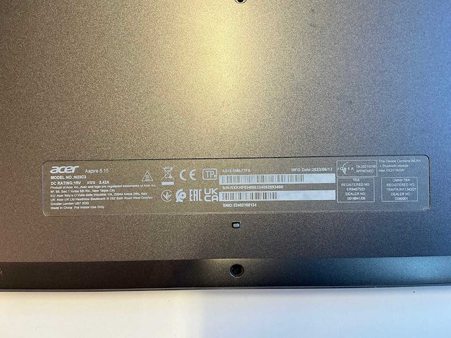Acer aspire 5 15 (a515-58m-77fx) laptop - afbeelding 7 van  7