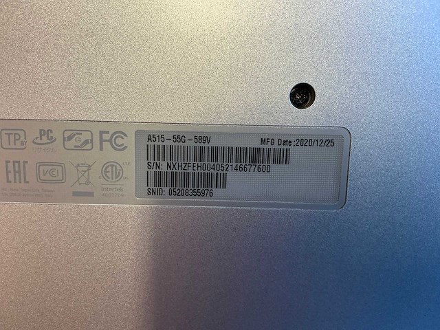 Acer aspire 5 (a515-55g) laptop - afbeelding 8 van  9