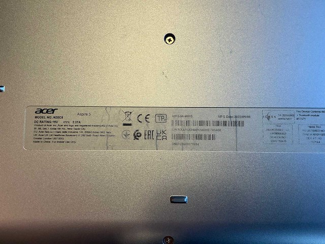 Acer aspire 5 (n20c5) laptop - afbeelding 7 van  7
