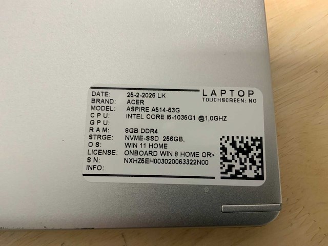 Acer aspire a514-53g laptop - afbeelding 7 van  7