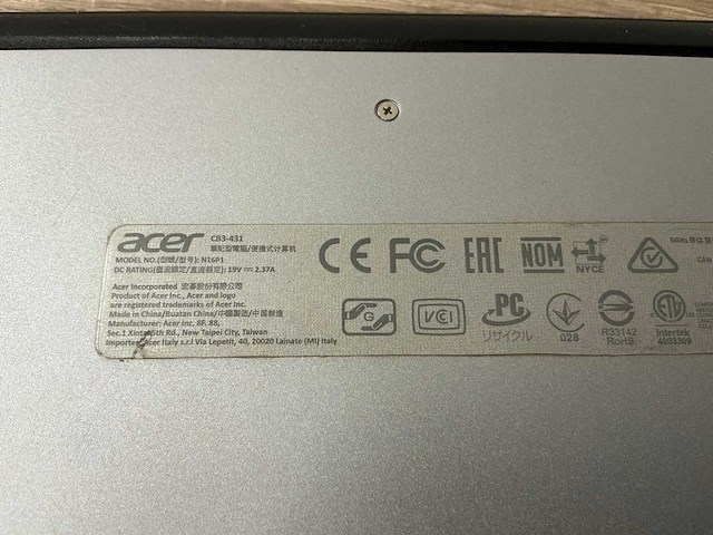 Acer aspire cb3-431-c5k7 chromebook - afbeelding 7 van  8