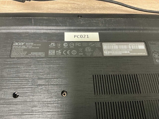 Acer aspire e5-722 laptop - afbeelding 4 van  5