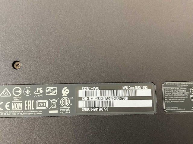 Acer c933 14”, intel celeron n4120, 4 gb ram, 32 gb emmc chromebooks (6x) - afbeelding 11 van  12