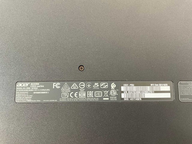 Acer c933 14”, intel celeron n4120, 4 gb ram, 32 gb emmc chromebooks (6x) - afbeelding 13 van  13