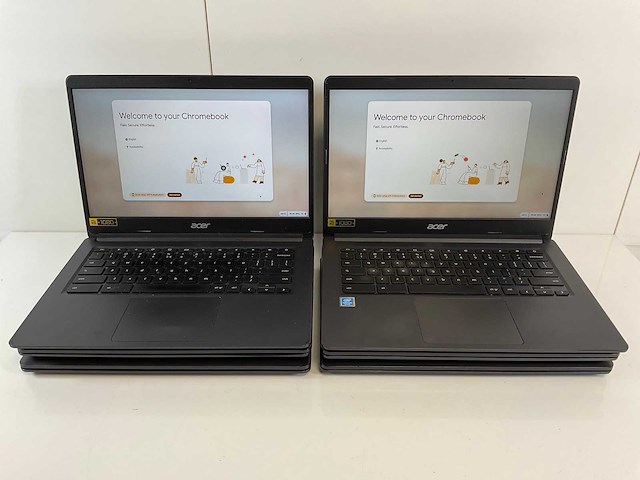 Acer c933 14”, intel celeron n4120, 4 gb ram, 32 gb emmc chromebooks (6x) - afbeelding 1 van  12