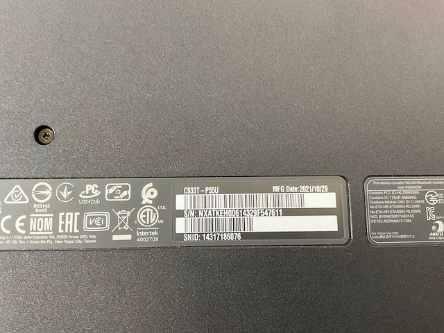 Acer c933 14”, intel celeron n4120, 4 gb ram, 32 gb emmc chromebooks (6x) - afbeelding 11 van  12