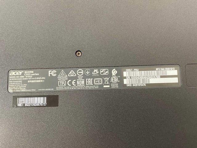 Acer c933 14”, intel celeron n4120, 4 gb ram, 32 gb emmc chromebooks (6x) - afbeelding 2 van  13