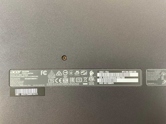 Acer c933 14”, intel celeron n4120, 4 gb ram, 32 gb emmc chromebooks (6x) - afbeelding 4 van  13