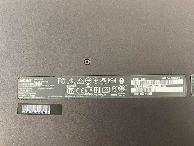 Acer c933 14”, intel celeron n4120, 4 gb ram, 32 gb emmc chromebooks (6x) - afbeelding 5 van  13