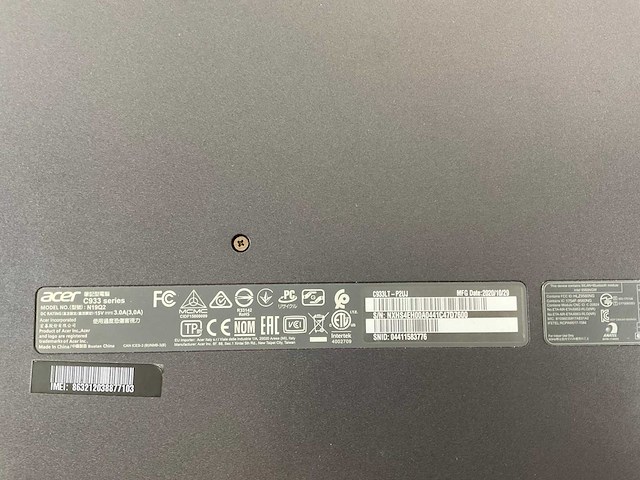 Acer c933 14”, intel celeron n4120, 4 gb ram, 32 gb emmc chromebooks (6x) - afbeelding 2 van  7