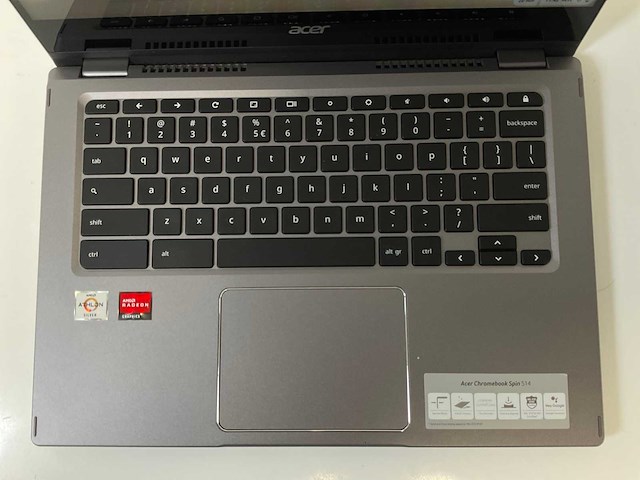 Acer cp514-1w 13.5”, amd athlon silver 3050c, 8 gb ram, 64 gb ssd touchscreen chromebooks (2x) - afbeelding 5 van  16