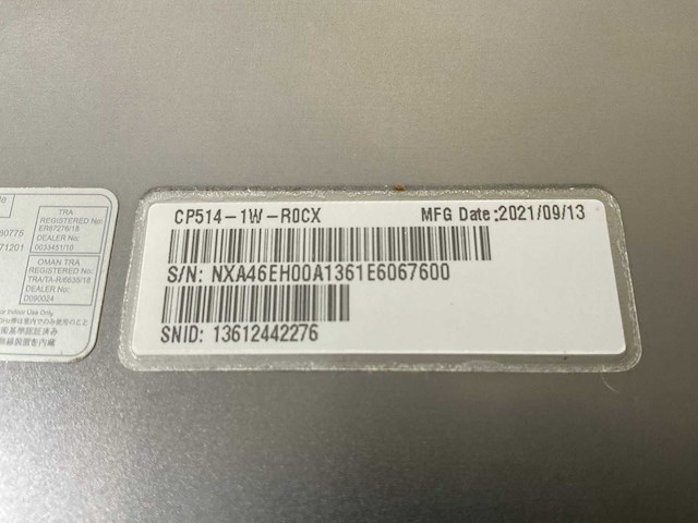 Acer cp514-1w 13.5”, amd athlon silver 3050c, 8 gb ram, 64 gb ssd touchscreen chromebooks (2x) - afbeelding 8 van  16