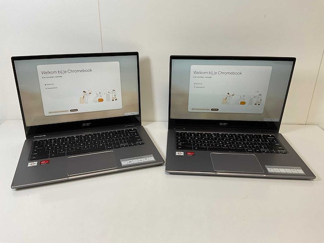 Acer cp514-1w 13.5”, amd athlon silver 3050c, 8 gb ram, 64 gb ssd touchscreen chromebooks (2x) - afbeelding 1 van  16