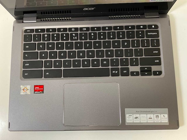 Acer cp514-1w 13.5”, amd athlon silver 3050c, 8 gb ram, 64 gb ssd touchscreen chromebooks (2x) - afbeelding 13 van  16