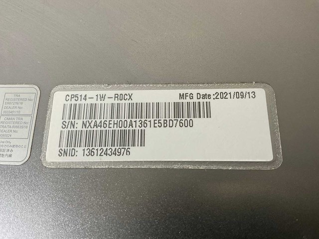 Acer cp514-1w 13.5”, amd athlon silver 3050c, 8 gb ram, 64 gb ssd touchscreen chromebooks (2x) - afbeelding 16 van  16