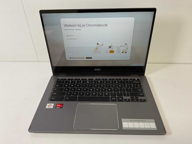 Acer cp514-1w 13.5”, amd athlon silver 3050c, 8 gb ram, 64 gb ssd touchscreen chromebooks (2x) - afbeelding 2 van  16