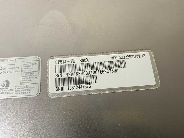 Acer cp514-1w 13.5”, amd athlon silver 3050c, 8 gb ram, 64 gb ssd touchscreen chromebooks (2x) - afbeelding 8 van  16