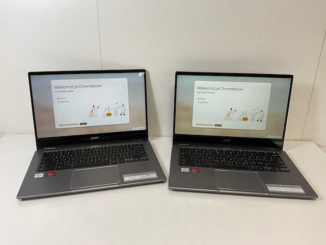 Acer cp514-1w 13.5”, amd athlon silver 3050c, 8 gb ram, 64 gb ssd touchscreen chromebooks (2x) - afbeelding 1 van  16