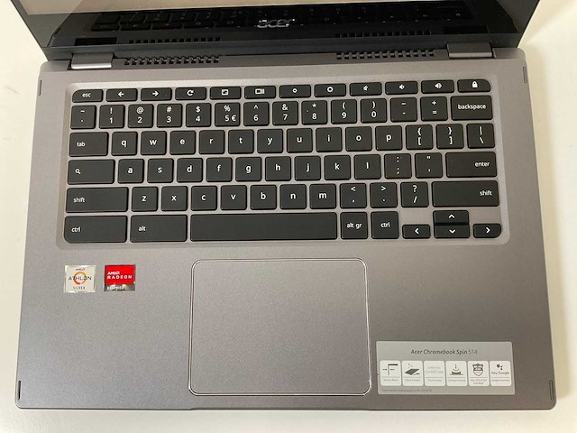 Acer cp514-1w 13.5”, amd athlon silver 3050c, 8 gb ram, 64 gb ssd touchscreen chromebooks (2x) - afbeelding 13 van  16
