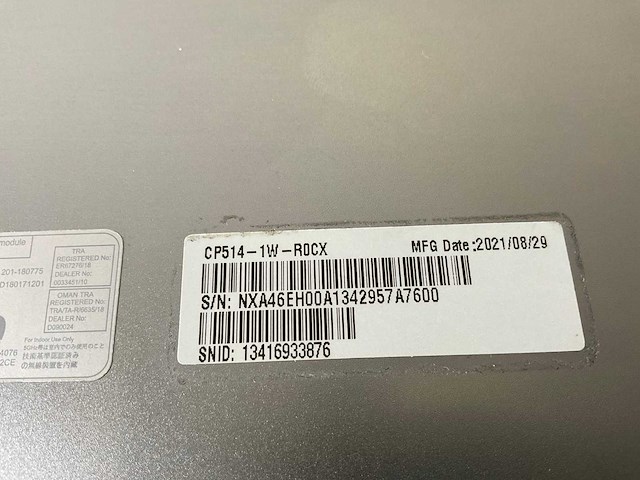 Acer cp514-1w 13.5”, amd athlon silver 3050c, 8 gb ram, 64 gb ssd touchscreen chromebooks (2x) - afbeelding 16 van  16