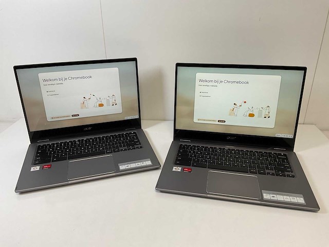 Acer cp514-1w 13.5”, amd athlon silver 3050c, 8 gb ram, 64 gb ssd touchscreen chromebooks (2x) - afbeelding 1 van  16