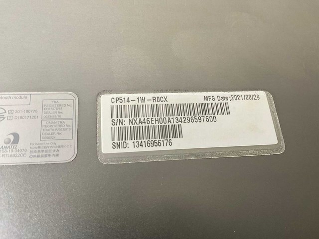 Acer cp514-1w 13.5”, amd athlon silver 3050c, 8 gb ram, 64 gb ssd touchscreen chromebooks (2x) - afbeelding 16 van  16