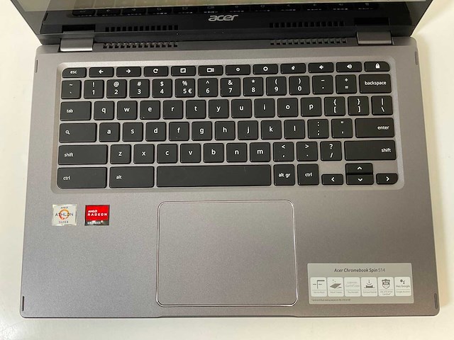 Acer cp514-1w 13.5”, amd athlon silver 3050c, 8 gb ram, 64 gb ssd touchscreen chromebooks (2x) - afbeelding 5 van  16