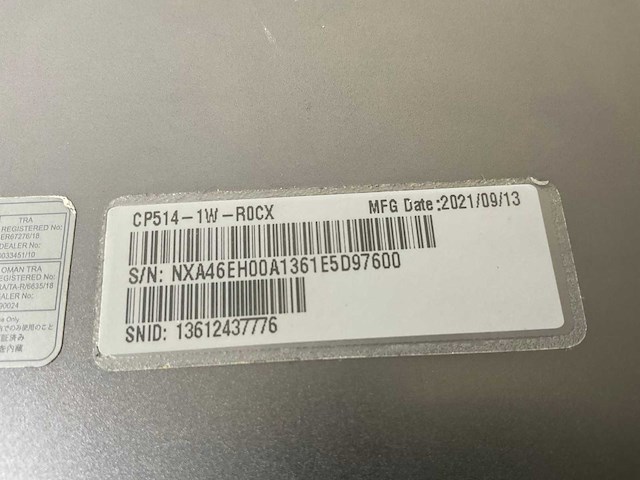 Acer cp514-1w 13.5”, amd athlon silver 3050c, 8 gb ram, 64 gb ssd touchscreen chromebooks (2x) - afbeelding 16 van  16