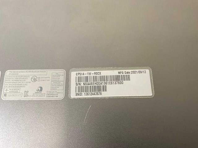 Acer cp514-1w 13.5”, amd athlon silver 3050c, 8 gb ram, 64 gb ssd touchscreen chromebooks (2x) - afbeelding 8 van  16