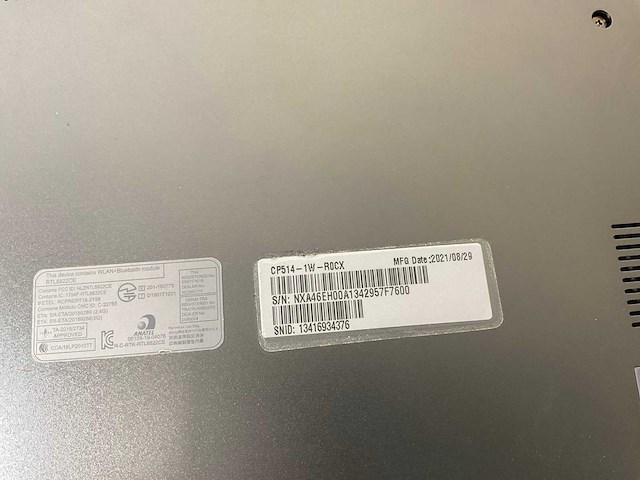 Acer cp514-1w 13.5”, amd athlon silver 3050c, 8 gb ram, 64 gb ssd touchscreen chromebooks (2x) - afbeelding 16 van  16