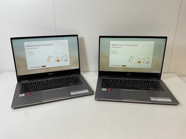 Acer cp514-1w 13.5”, amd athlon silver 3050c, 8 gb ram, 64 gb ssd touchscreen chromebooks (2x) - afbeelding 1 van  16
