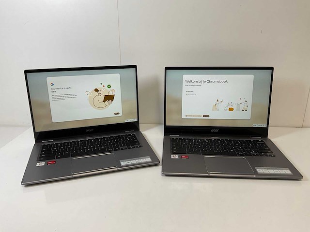 Acer cp514-1w 13.5”, amd athlon silver 3050c, 8 gb ram, 64 gb ssd touchscreen chromebooks (2x) - afbeelding 1 van  16