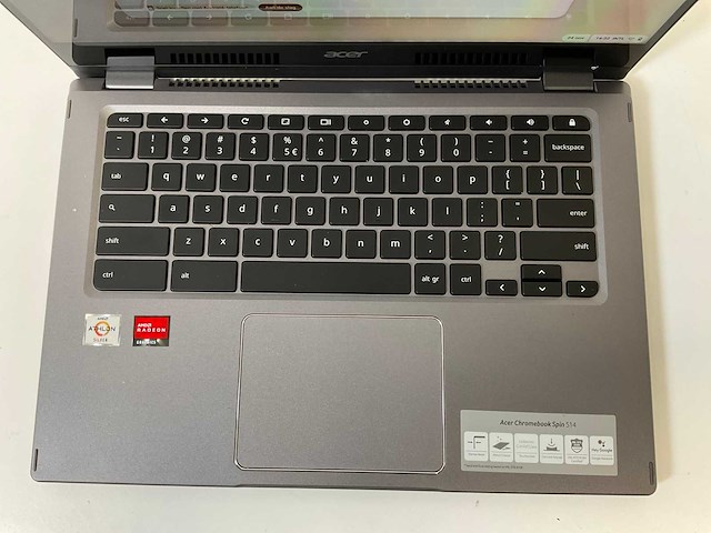 Acer cp514-1w 13.5”, amd athlon silver 3050c, 8 gb ram, 64 gb ssd touchscreen chromebooks (2x) - afbeelding 5 van  16