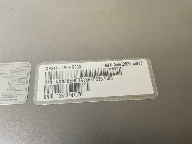 Acer cp514-1w 13.5”, amd athlon silver 3050c, 8 gb ram, 64 gb ssd touchscreen chromebooks (2x) - afbeelding 16 van  16