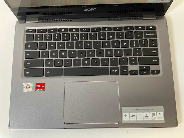 Acer cp514-1w 13.5”, amd athlon silver 3050c, 8 gb ram, 64 gb ssd touchscreen chromebooks (2x) - afbeelding 5 van  16