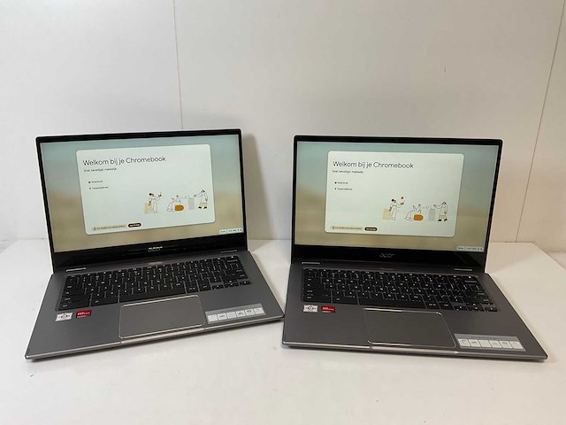 Acer cp514-1w 13.5”, amd athlon silver 3050c, 8 gb ram, 64 gb ssd touchscreen chromebooks (2x) - afbeelding 1 van  16