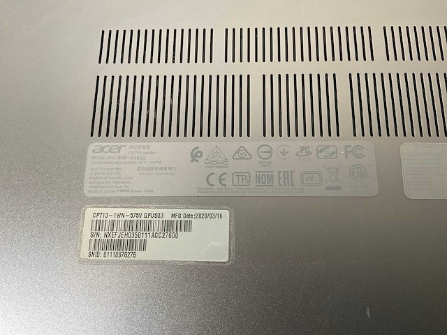 Acer cp713 13.3”, core i5 8th gen, 8 gb ram, 64 gb ssd touchscreen chromebooks (2x) - afbeelding 8 van  16