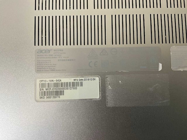 Acer cp713 13.3”, core i5 8th gen, 8 gb ram, 64 gb ssd touchscreen chromebooks (2x) - afbeelding 9 van  17