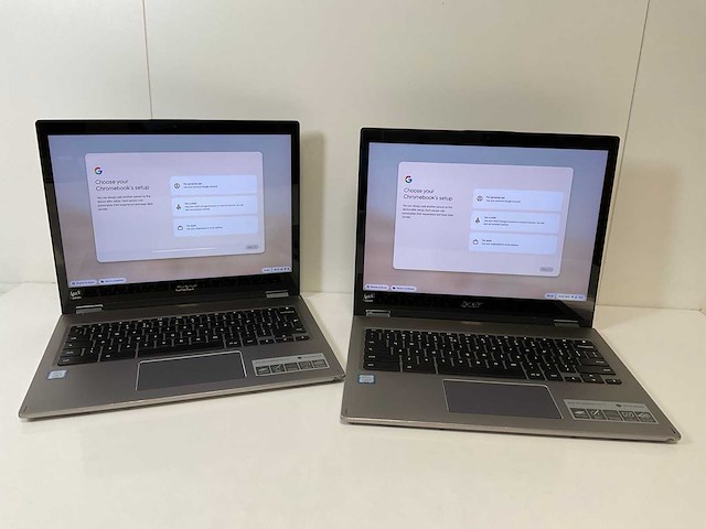 Acer cp713 13.3”, core i5 8th gen, 8 gb ram, 64 gb ssd touchscreen chromebooks (2x) - afbeelding 1 van  16