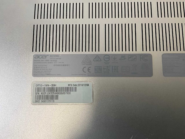 Acer cp713 13.3”, core i5 8th gen, 8 gb ram, 64 gb ssd touchscreen chromebooks (2x) - afbeelding 16 van  16