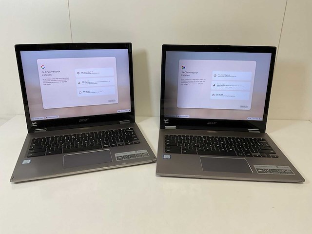 Acer cp713 13.3”, core i5 8th gen, 8 gb ram, 64 gb ssd touchscreen chromebooks (2x) - afbeelding 1 van  16